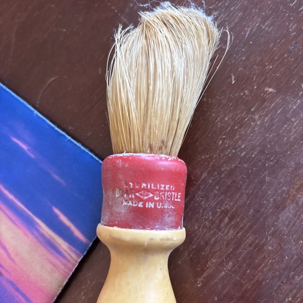 Vintage Shaving Mug with Boar Bristle Brush